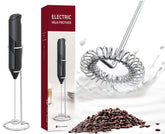 Electric Milk Frother with Ss Stand – Handheld Latte & Coffee Mixer