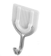 ABS Plastic White Hook Sticker - 1 Pc