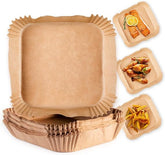92-Pack Non-Stick Air Fryer Paper Sheets for Easy Baking