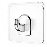 Heavy Duty Transparent L-Shape Wall Hook - 1 Pc