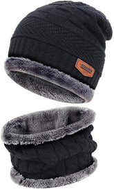 Ultra Soft Unisex Woolen Winter Scarf & Cap Set