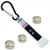 Multi-Color Laser & LED Light 3-in-1 Keychain Torch