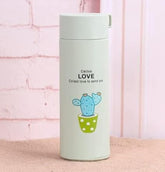 Colorful Cactus Glass Water Bottle - 14 oz Durable & Stylish