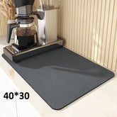 Ultra Absorbent Microfiber Dish Drying Mat 40x30cm for Kitchen