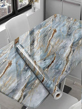 Blue Mountain Marble Foil Ta-060 Natural & Golden Blue Marble Finish