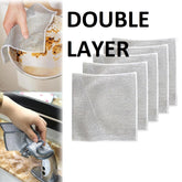 Double Layer Scrubbing Dish Pad for Wet & Dry Cleaning