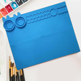 Silicone Painting Mat for Kids with Pop-Up Water Cup - Craft & Art Surface
