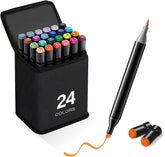 24 Pcs Color Markers Pen Set for Drawing and Sketching