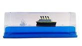 Titanic Wave Cruise Ship Floating Liquid Drift Ornament for Desk or Car