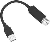 Portable USB Star Projector Night Light with 360° Rotation and Adjustable Patterns