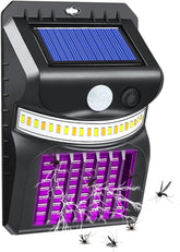 Solar Outdoor Mosquito Zapper Wall Lamp with Motion Sensor and UV Light