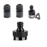 Heavy Duty Plastic Garden Hose Pipe Connector & Spray Gun Starter Set