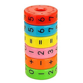 Magnetic Math Puzzle Toy for Arithmetic Learning and Calculation Skills