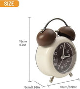 Matt Bell Brown Alarm Clock with Bell Sound
