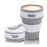 350ml Foldable Travel Coffee Cup with Lid – Leakproof, Space-Saving Mug