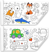 Drawing Roll with Sheets, Color Filling Stickers & Poster for DIY Art