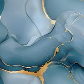 Blue UV Marble Foil Sheets - Ta-081, Elegant Marble Design