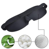 Black Eye Mask 3D Sleep Mask & Black Head Band for Rest