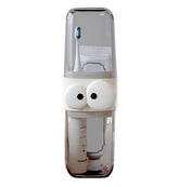 Cute Clear Travel Toothbrush Holder with Googly Eyes