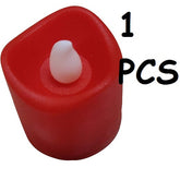 Multicolor LED Flameless Smokeless Candle - 1 Pc