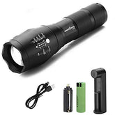 Rechargeable LED Torch with Zoom, Multiple Modes, Waterproof & Durable