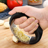 Premium Stainless Steel Garlic Press & Multi-Use Kitchen Gadget