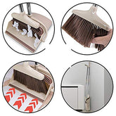 Windproof Mop & Dustpan Set with Self-Cleaning Broom and Steel Handle