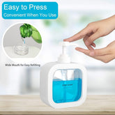 Transparent Square Liquid Soap Dispenser for Bathroom & Kitchen
