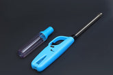 Refillable Gun-Shaped Gas Lighter with Adjustable Flame and Safety Lock