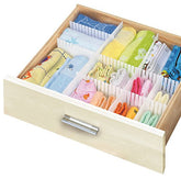 6-Piece Adjustable Drawer Organizer Set for Makeup & Office Storage