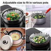 Large 16.5cm Stainless Steel Folding Vegetable Steamer Basket