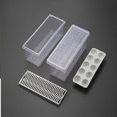 Vegetable & Egg Storage Box with Drain Plate, Stackable Fridge Organizer - 1 Pc