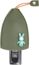 Cute Leather Fruit Key Holder with Pull-Out Sleeve