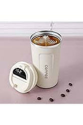 Double Wall Vacuum Insulated 500ML Travel Coffee Mug with Handle