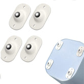4 Pack Mini Self-Adhesive Swivel Caster Wheels – 360° Universal Furniture & Storage Box Wheels