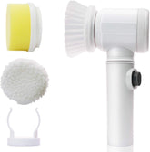 5-in-1 USB Rechargeable Electric Bathroom & Kitchen Cleaning Brush with 3 Heads
