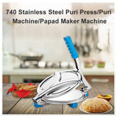 Stainless Steel Puri & Roti Press Maker I-Y for Perfect Flatbreads