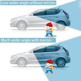 HD Frameless Blind Spot Mirror with Adjustable Swivel for Wide-Angle Visibility