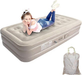 Luxury Double Air Mattress with Built-in Pump – Portable Inflatable Bed for Home & Travel