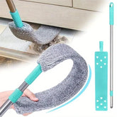 Flexible Flat Gap Cleaning Mop – Extendable Microfiber Dust & Under Furniture Brush