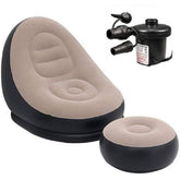 Inflatable Lazy Sofa with Footrest – Portable Lounge Chair for Indoor & Outdoor Relaxation