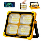 100W Solar LED Flood Light – Rechargeable, Waterproof Outdoor Lighting for Farms & Camping