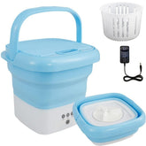 Portable Foldable Mini Washing Machine – Compact Travel Laundry Washer
