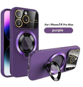 Purple iPhone 14 Pro Max Case with MagSafe & Invisible Stand
