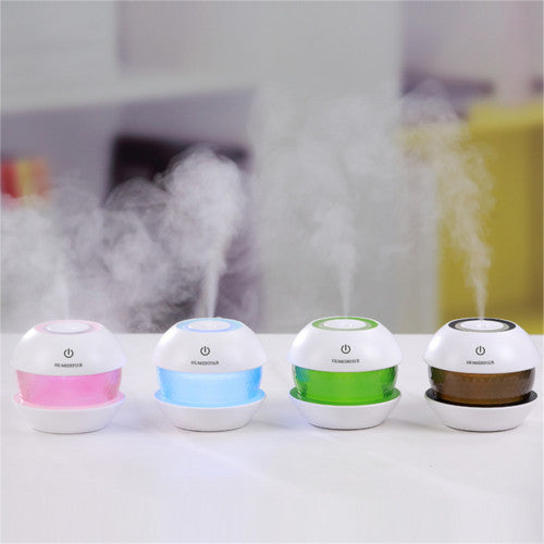 Diamond Cool Mist Humidifier with LED Night Light for Car & Office