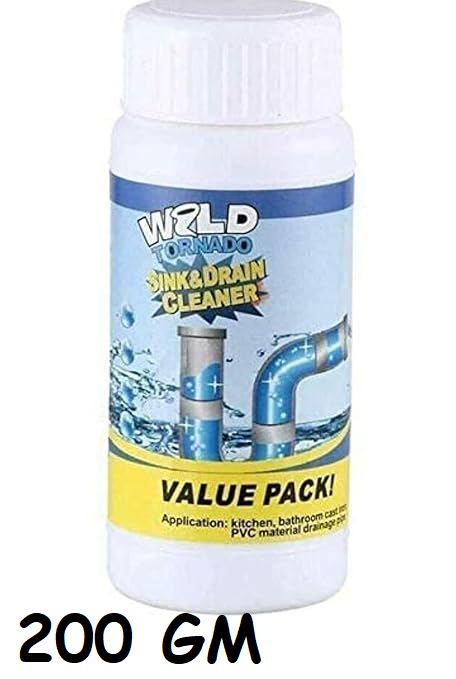 Value Pack Sink & Drain Cleaner Powder 200g for Unclogging and Cleaning