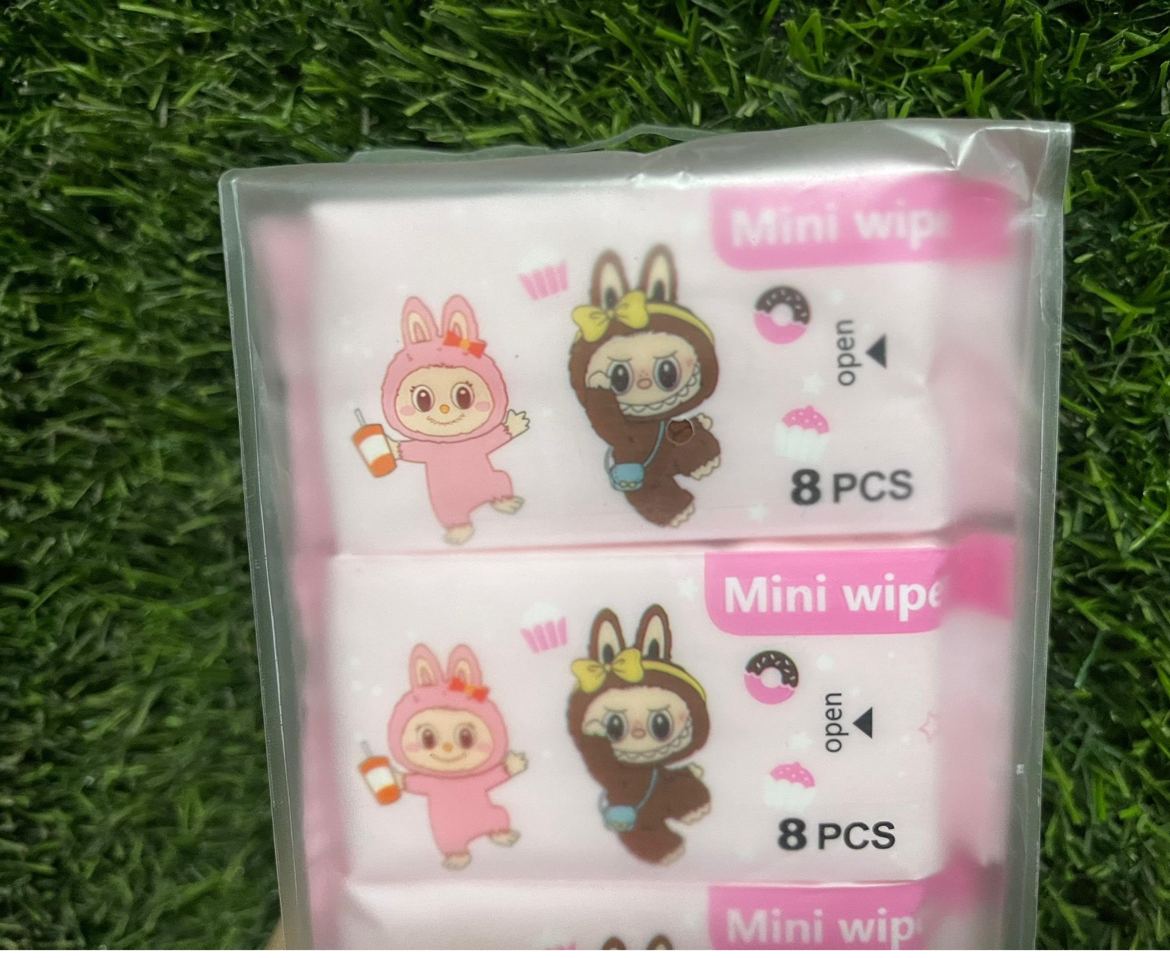 Labubu Mini Baby Wipes - Pocket Water & Skin Care Wet Tissues