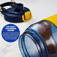 1400ml Sports Water Bottle with Straw – Gym & Motivational Gallon Jug