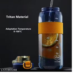 1400ml Sports Water Bottle with Straw – Gym & Motivational Gallon Jug