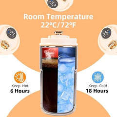 Insulated 450ml Temperature Display Coffee Mug